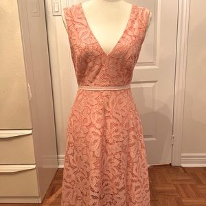 Pretty-in-pink lace dress